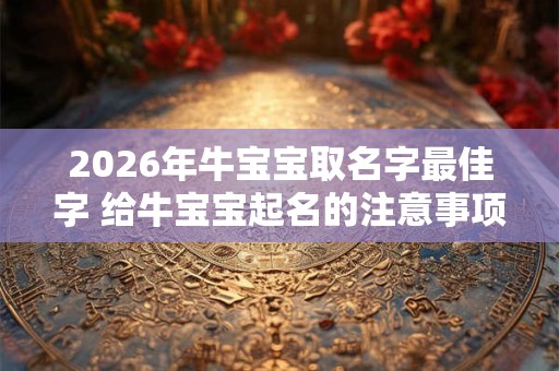 2026年牛宝宝取名字最佳字 给牛宝宝起名的注意事项 2026年牛宝宝取名字最佳字 给牛宝宝起名的注意事项