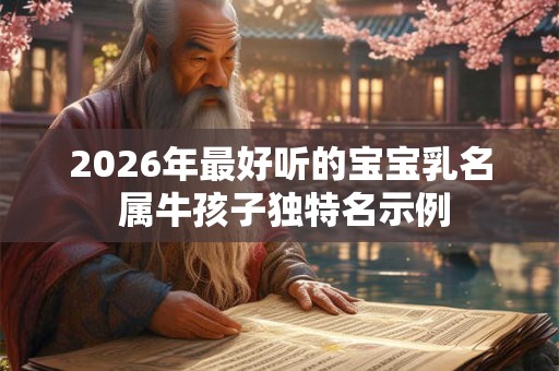 2026年最好听的宝宝乳名 属牛孩子独特名示例 2026年最好听的宝宝乳名 属牛孩子独特名示例