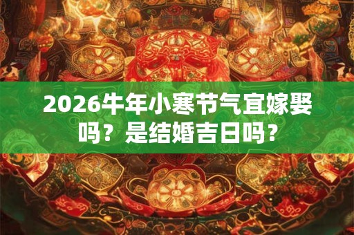 2026牛年小寒节气宜嫁娶吗?是结婚吉日吗? 2026牛年小寒节气宜嫁娶吗?是结婚吉日吗?