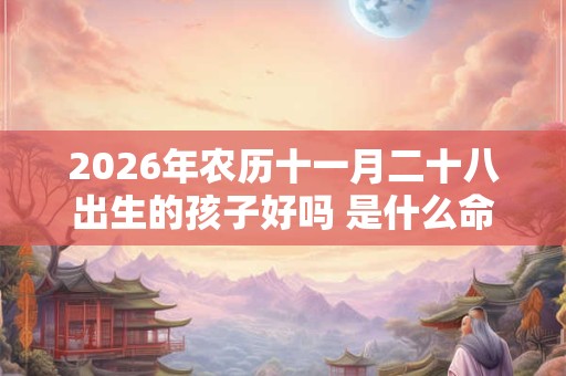2026年农历十一月二十八出生的孩子好吗 是什么命 2026年农历十一月二十八出生的孩子好吗 是什么命