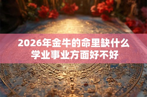 2026年金牛的命里缺什么 学业事业方面好不好 2026年金牛的命里缺什么 学业事业方面好不好