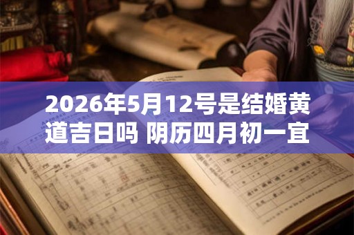 2026年5月12号是结婚黄道吉日吗 阴历四月初一宜嫁娶吗