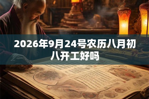 2026年9月24号农历八月初八开工好吗 2026年9月24号农历八月初八开工好吗