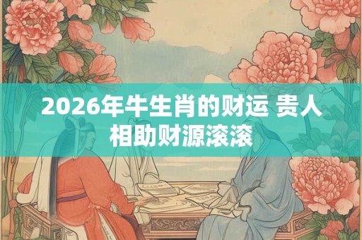 2026年牛生肖的财运 贵人相助财源滚滚 2026年牛生肖的财运 贵人相助财源滚滚