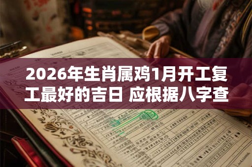 2026年生肖属鸡1月开工复工最好的吉日 应根据八字查看 2026年生肖属鸡1月开工复工最好的吉日 应根据八字查看