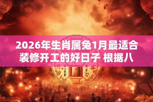 2026年生肖属兔1月最适合装修开工的好日子 根据八字查询 2026年生肖属兔1月最适合装修开工的好日子 根据八字查询