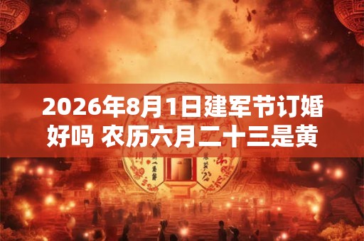 2026年8月1日建军节订婚好吗 农历六月二十三是黄道吉日吗 2026年8月1日建军节订婚好吗 农历六月二十三是黄道吉日吗