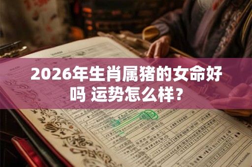 2026年生肖属猪的女命好吗 运势怎么样? 2026年生肖属猪的女命好吗 运势怎么样?