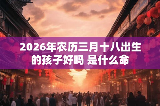 2026年农历三月十八出生的孩子好吗 是什么命 2026年农历三月十八出生的孩子好吗 是什么命