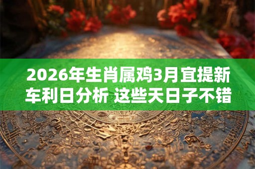 2026年生肖属鸡3月宜提新车利日分析 这些天日子不错 2026年生肖属鸡3月宜提新车利日分析 这些天日子不错