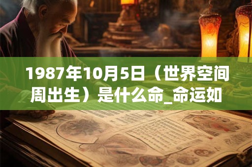 1987年10月5日（世界空间周出生）是什么命_命运如何