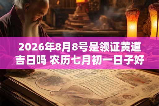 2026年8月8号是领证黄道吉日吗 农历七月初一日子好吗 2026年8月8号是领证黄道吉日吗 农历七月初一日子好吗
