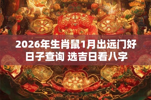 2026年生肖鼠1月出远门好日子查询 选吉日看八字 2026年生肖鼠1月出远门好日子查询 选吉日看八字
