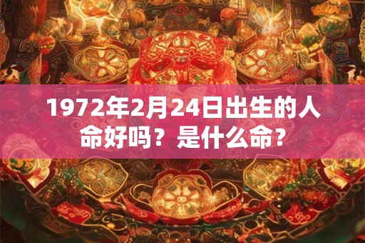 1972年2月24日出生的人命好吗?是什么命? 1972年2月24日出生的人命好吗?是什么命?