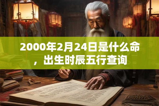 2000年2月24日是什么命,出生时辰五行查询 2000年2月24日是什么命,出生时辰五行查询