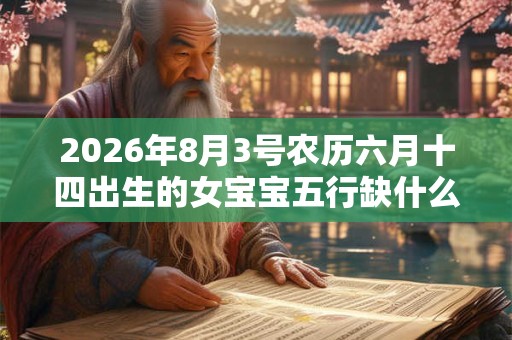 2026年8月3号农历六月十四出生的女宝宝五行缺什么 2026年8月3号农历六月十四出生的女宝宝五行缺什么