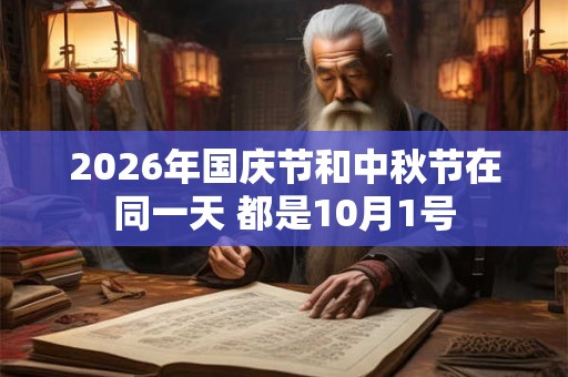2026年国庆节和中秋节在同一天 都是10月1号