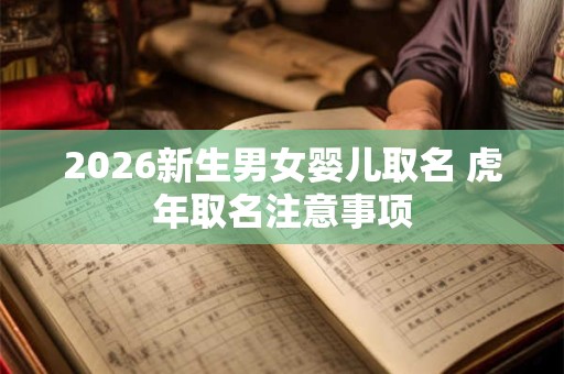 2026新生男女婴儿取名 虎年取名注意事项