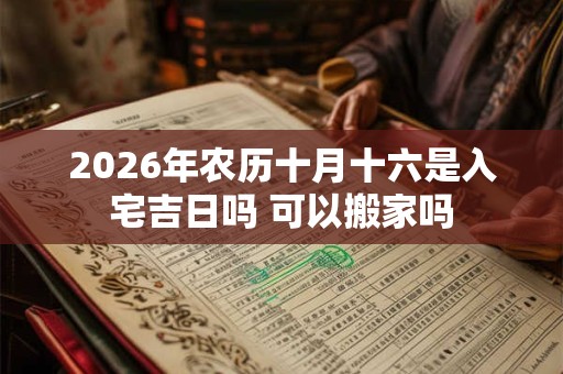 2026年农历十月十六是入宅吉日吗 可以搬家吗 2026年农历十月十六是入宅吉日吗 可以搬家吗