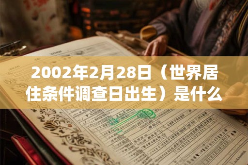 2002年2月28日(世界居住条件调查日出生)是什么命_命运如何 2002年2月28日(世界居住条件调查日出生)是什么命_命运如何
