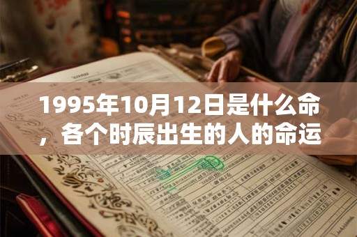 1995年10月12日是什么命,各个时辰出生的人的命运 1995年10月12日是什么命,各个时辰出生的人的命运