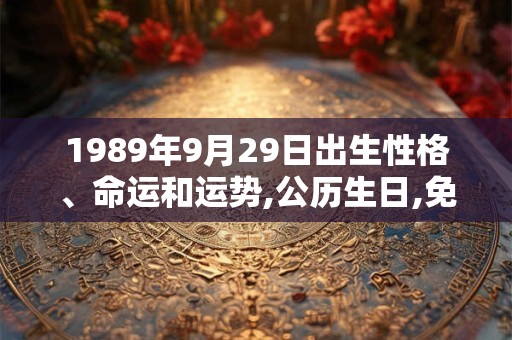 1989年9月29日出生性格、命运和运势,公历生日,免费算命 1989年9月29日出生性格、命运和运势,公历生日,免费算命