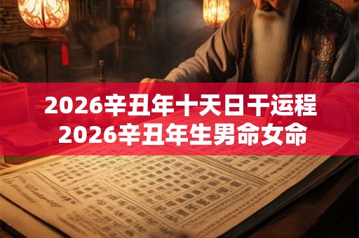 2026辛丑年十天日干运程 2026辛丑年生男命女命 2026辛丑年十天日干运程 2026辛丑年生男命女命