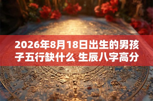 2026年8月18日出生的男孩子五行缺什么 生辰八字高分取名 2026年8月18日出生的男孩子五行缺什么 生辰八字高分取名