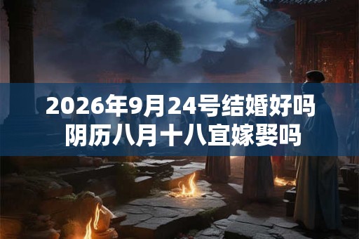 2026年9月24号结婚好吗 阴历八月十八宜嫁娶吗 2026年9月24号结婚好吗 阴历八月十八宜嫁娶吗