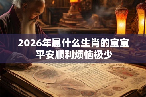 2026年属什么生肖的宝宝 平安顺利烦恼极少 2026年属什么生肖的宝宝 平安顺利烦恼极少