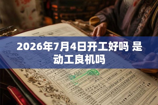 2026年7月4日开工好吗 是动工良机吗 2026年7月4日开工好吗 是动工良机吗