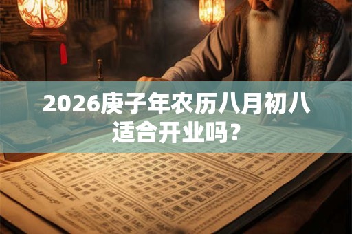 2026庚子年农历八月初八适合开业吗? 2026庚子年农历八月初八适合开业吗?