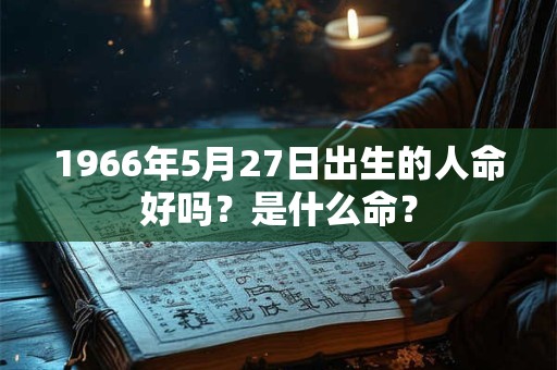 1966年5月27日出生的人命好吗?是什么命? 1966年5月27日出生的人命好吗?是什么命?