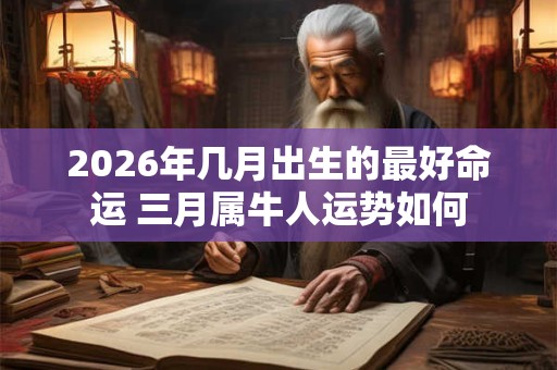 2026年几月出生的最好命运 三月属牛人运势如何 2026年几月出生的最好命运 三月属牛人运势如何