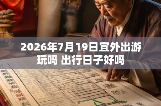 2026年7月19日宜外出游玩吗 出行日子好吗