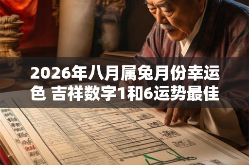 2026年八月属兔月份幸运色 吉祥数字1和6运势最佳