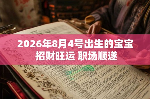 2026年8月4号出生的宝宝 招财旺运 职场顺遂