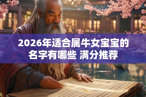 2026年适合属牛女宝宝的名字有哪些 满分推荐 2026年适合属牛女宝宝的名字有哪些 满分推荐