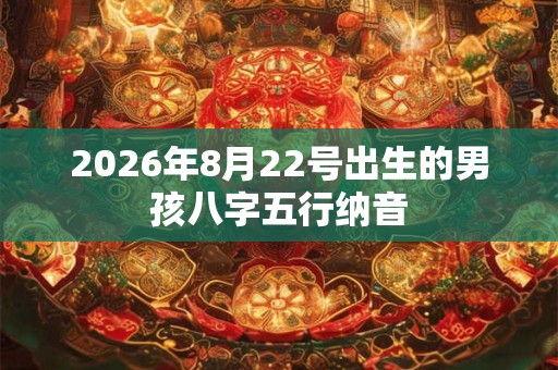 2026年8月22号出生的男孩八字五行纳音 2026年8月22号出生的男孩八字五行纳音