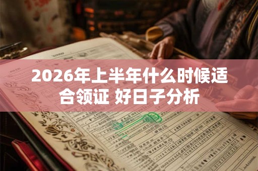 2026年上半年什么时候适合领证 好日子分析