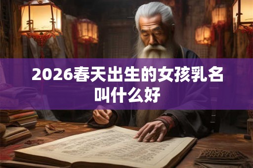 2026春天出生的女孩乳名叫什么好 2026春天出生的女孩乳名叫什么好