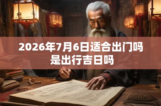 2026年7月6日适合出门吗 是出行吉日吗 2026年7月6日适合出门吗 是出行吉日吗