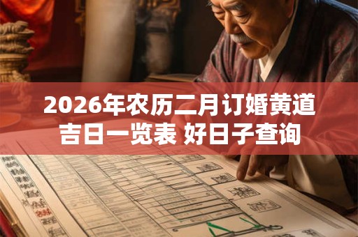2026年农历二月订婚黄道吉日一览表 好日子查询