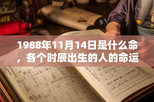 1988年11月14日是什么命,各个时辰出生的人的命运 1988年11月14日是什么命,各个时辰出生的人的命运