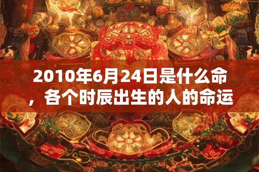2010年6月24日是什么命，各个时辰出生的人的命运