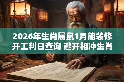 2026年生肖属鼠1月能装修开工利日查询 避开相冲生肖 2026年生肖属鼠1月能装修开工利日查询 避开相冲生肖