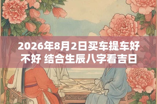 2026年8月2日买车提车好不好 结合生辰八字看吉日 2026年8月2日买车提车好不好 结合生辰八字看吉日
