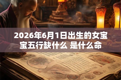2026年6月1日出生的女宝宝五行缺什么 是什么命 2026年6月1日出生的女宝宝五行缺什么 是什么命