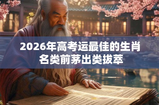 2026年高考运最佳的生肖 名类前茅出类拔萃 2026年高考运最佳的生肖 名类前茅出类拔萃