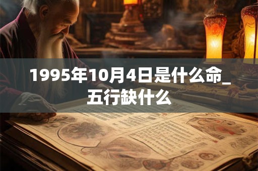 1995年10月4日是什么命_五行缺什么 1995年10月4日是什么命_五行缺什么